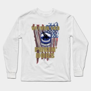 143 Crest Distressed Flag Long Sleeve T-Shirt